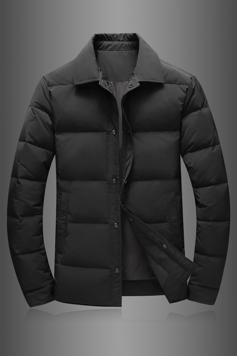 新款2026羽绒服男装厚款冬装羽绒外套衬衫领潮流66731p265,男装羽绒服,电商D222