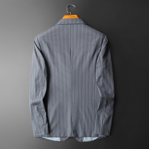 2026秋冬新款竖条西装男士休闲便西服四季外套B3305P175235