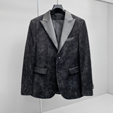 2026新款春秋季小西装拼皮料男韩版四季便西装潮流26708p185，男装西服，电商D222