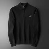 2026男装冬季羊毛衫半高领拉链毛衣针织衫2905p135，男装针织衫/毛衣，电商D222