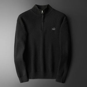 2026男装冬季羊毛衫半高领拉链毛衣针织衫2905p135，男装针织衫/毛衣，电商D222