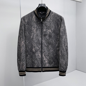 2026新款男士休闲夹克提花棒球领外套2557p145，男装夹克，电商D222