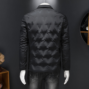 2026新款西装男90%白鸭绒羽绒服冬装外套5666p245图片
