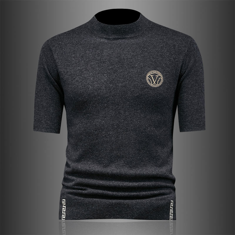 冬季羊绒衫短袖羊毛针织衫潮流时尚打底01655p215控价298，男装针织衫/毛衣，电商D222