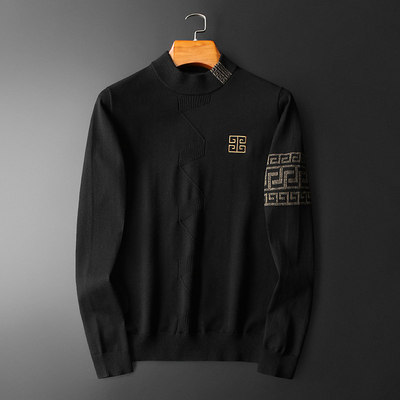 森林猎人2025男装羊毛衫圆领厚毛衣针织衫毛织衫35883p135全年货，男装针织衫/毛衣，电商D222