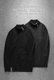 冬款双翻领高领毛衣男装加厚羊毛衫针织衫打底衫0185/p135，男装针织衫/毛衣，电商D222