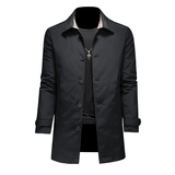 冬款2022中长款羽绒服新款男士90%白鸭绒外套翻领1101p265控价355，男装羽绒服，电商D222