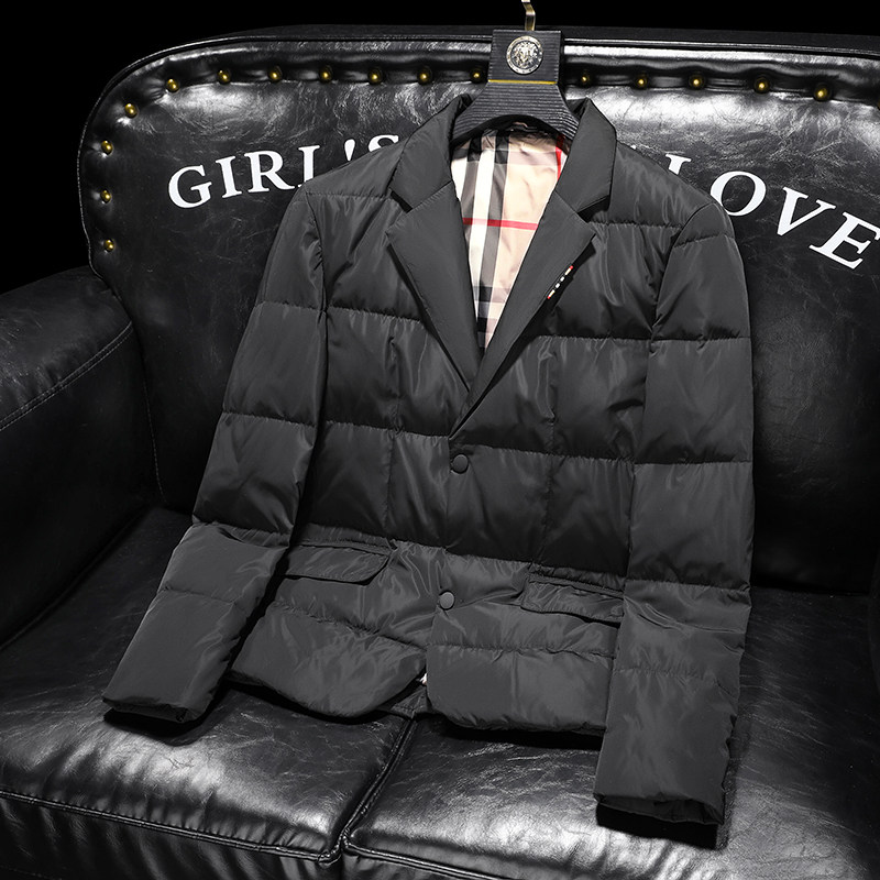 男装2025西装羽绒服90白鸭绒外套加厚羽绒服2216p270,男装羽绒服,电商D222