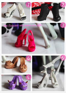 Monster High 鞋子 精灵高中 怪物高中 骷髅鞋 娃娃配件 官配