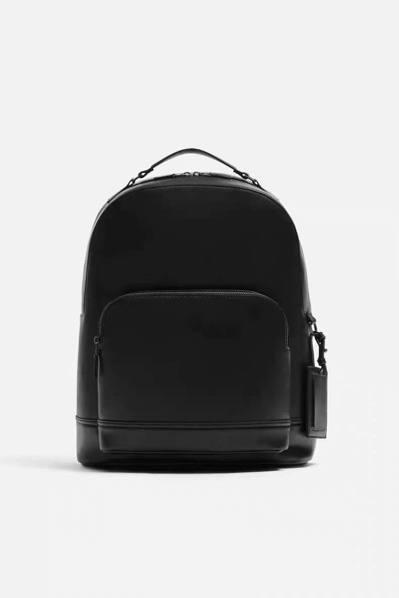 thumbnail for Hong Kong counter men's backpack business leather commuter backpack 2025 new large capacity travel computer school bag