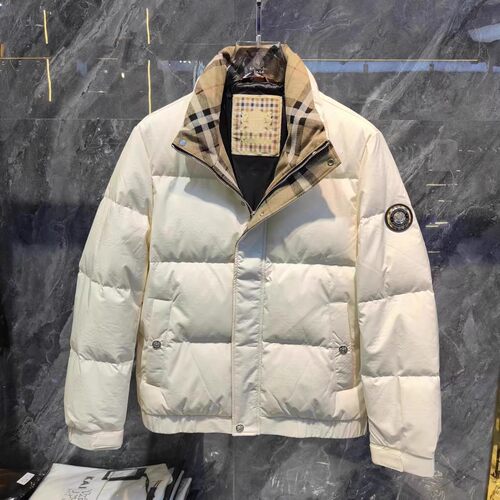 欧货男士2024冬季新款潮牌立领修身羽绒服简约轻薄保暖鸭绒外套