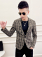 休闲格子便服小西装 男小西服修身 韩版 新款 男外套青年帅气 2025春季