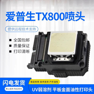 原装爱普生TX800喷头F192040十代6色油性喷头 UV平板机写真机喷头
