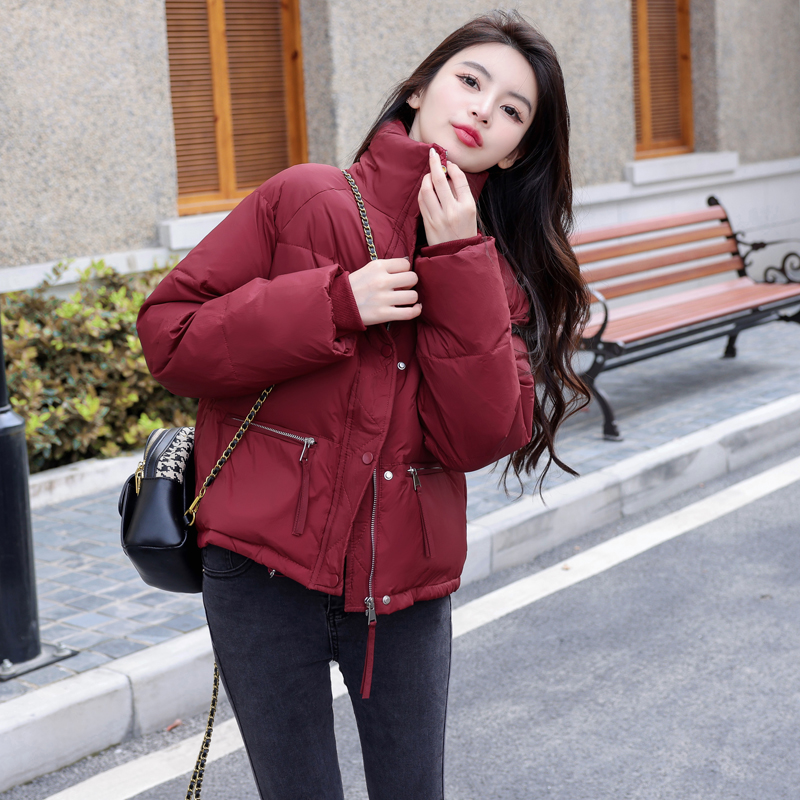 BM羽绒服短款立领羽绒服女外套冬