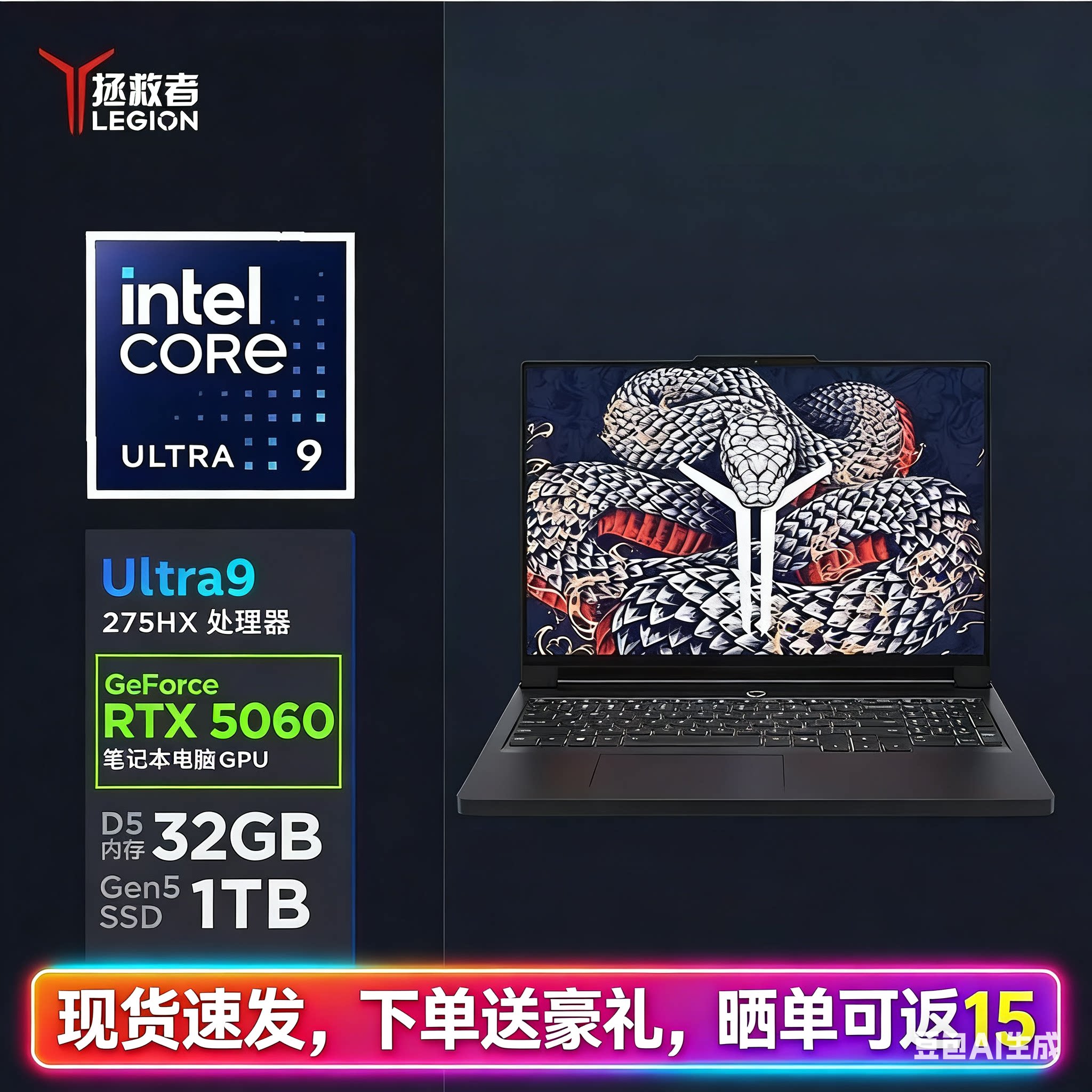 Lenovo/联想拯救者R9000P/ R7000P2025款5060学生设计电竞游戏本