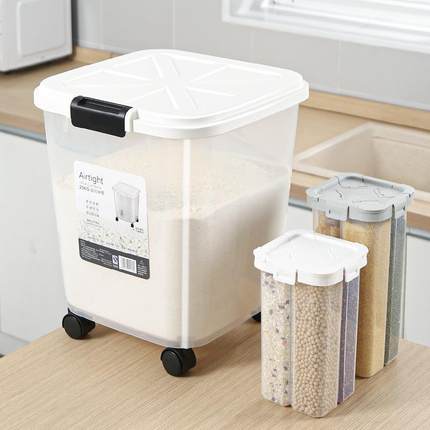 面粉桶烘焙专用储存罐食品级储面收纳神器家用密封防虫防潮装面缸