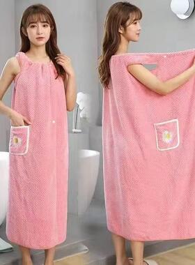 浴巾2026新款家用浴袍女大人可穿可裹戴式浴裙可穿睡衣YMM