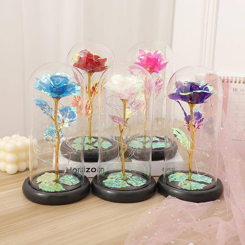 38三八女王女神节永生花生日礼物送女生女友玫瑰摆件情人节礼物图片