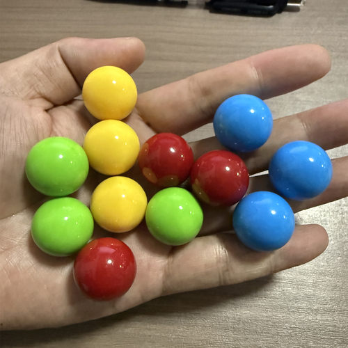 伟易达vtech配套小球22mm彩色实心球大颗粒拼装滑道滚球轨道玩具