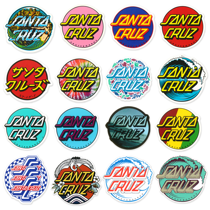 潮流街头贴纸SANTACRUZ滑板鬼手