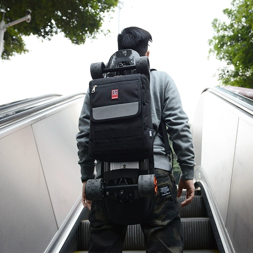 Mackar Skateboard Bag Backpack ratchpack Land Land Plail Plate Double -Curved Board Ринлинга