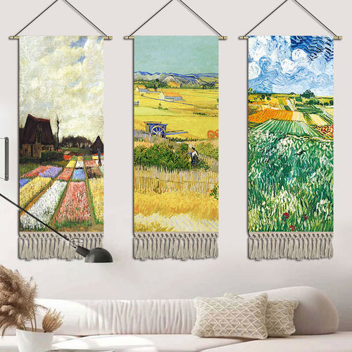 七铺八铺梵高油画挂毯布艺