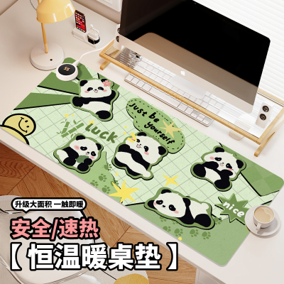 加热鼠标垫发热办公室暖手桌垫