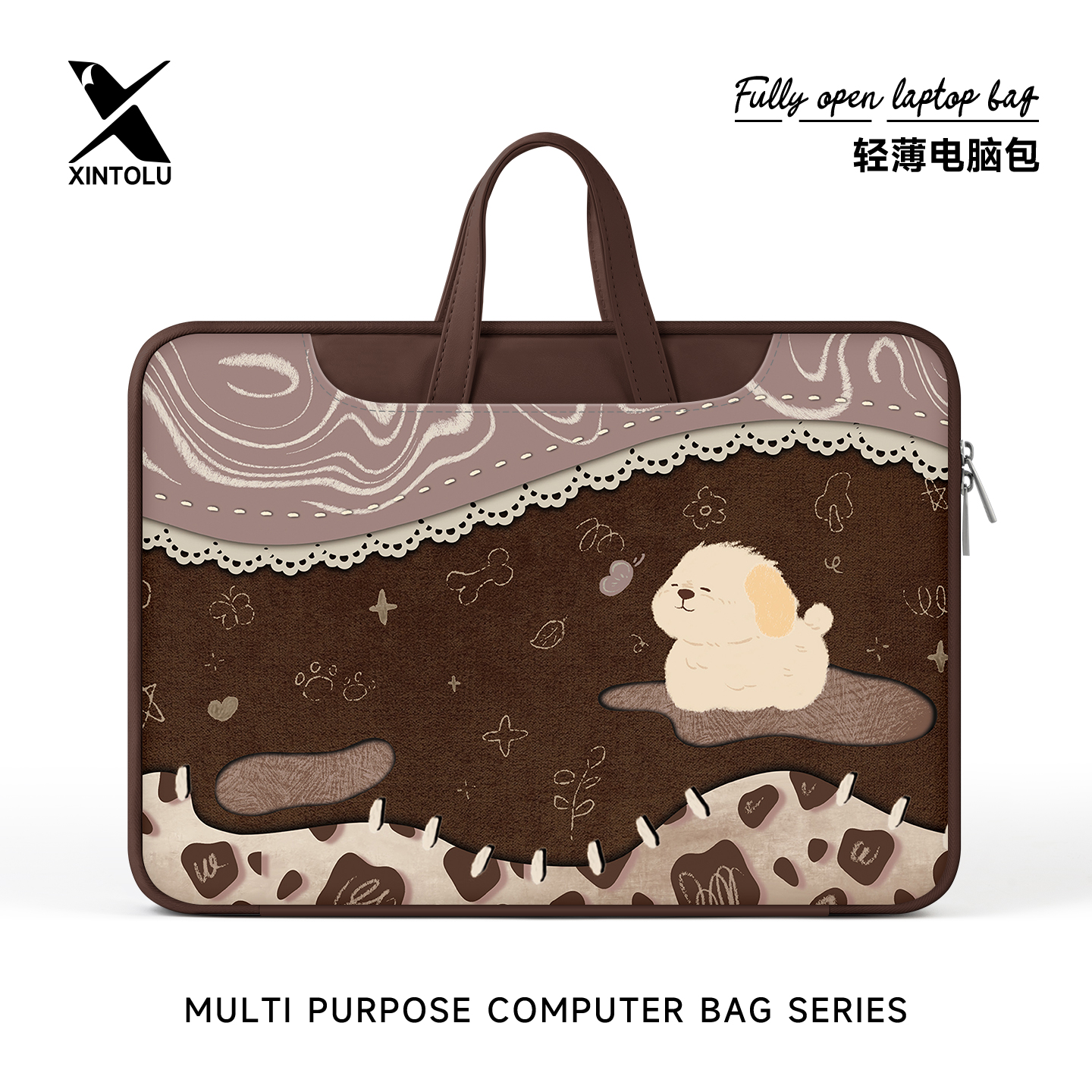 新通路笔记本电脑包萌宠手提内胆