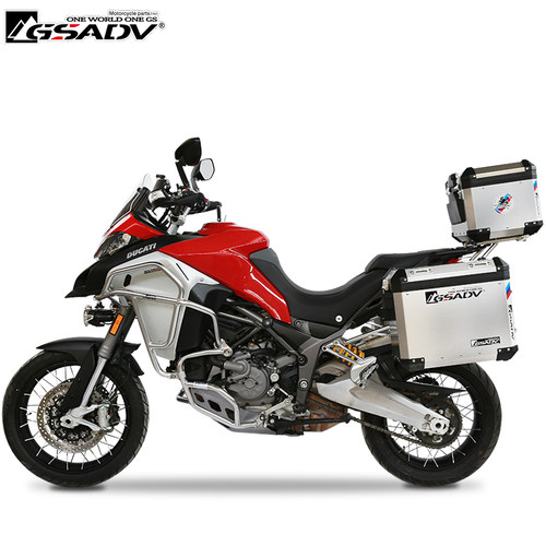 适用于杜卡迪MDucati*MTS1200/1260上下保险杠护杠铝合金边箱尾箱