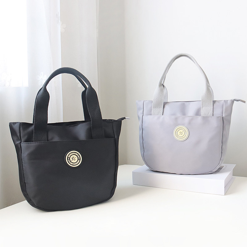 轻便通勤手提包女小包包防水百搭上班带饭包饭盒袋妈咪外出小拎包