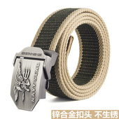 2025新款 帆布腰带 年轻人潮流加厚军训牛仔裤 男士 青年学生皮带个性