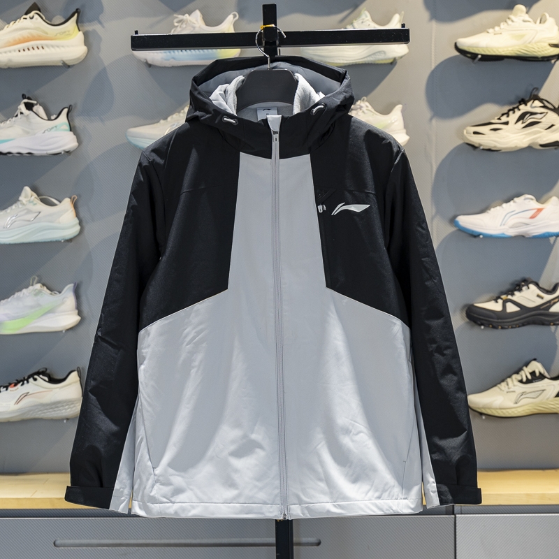 李宁运动风衣加绒保暖