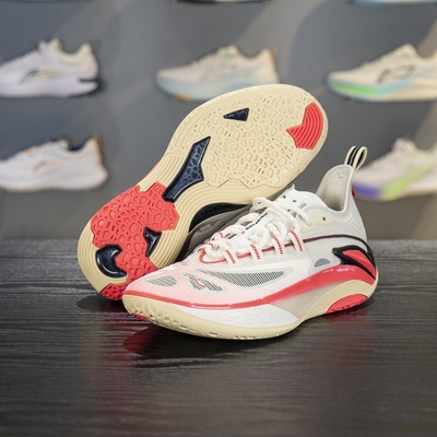 李宁男子减震回弹低帮篮球鞋