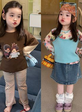 Opao 7079女童2026春款韩系打底衫