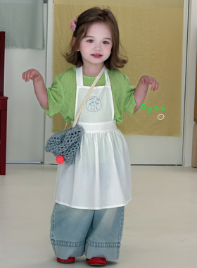 Opao•26夏~女童绿色短袖6720 吊带连衣罩裙6660 牛仔裤8029