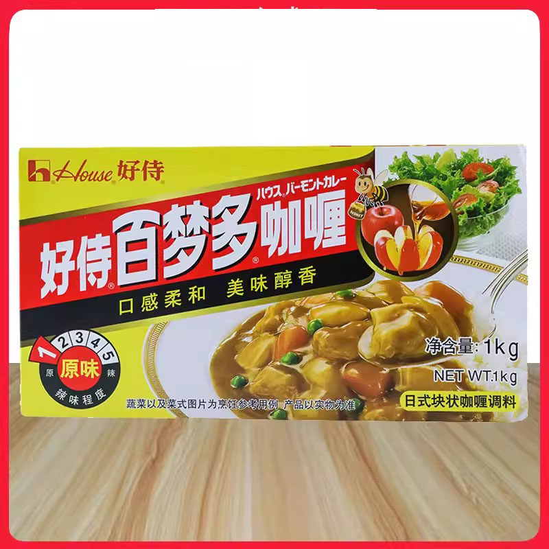 咖喱好侍百梦多咖喱1号原味1kg图片
