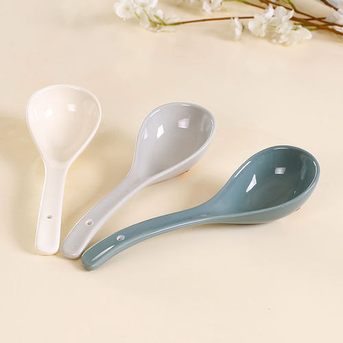 雅诚德欧雅格调简约陶瓷大汤勺子