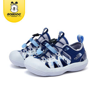 巴布豆男童凉鞋2025新款夏季女童学生软底沙滩鞋防滑可下水朔溪鞋