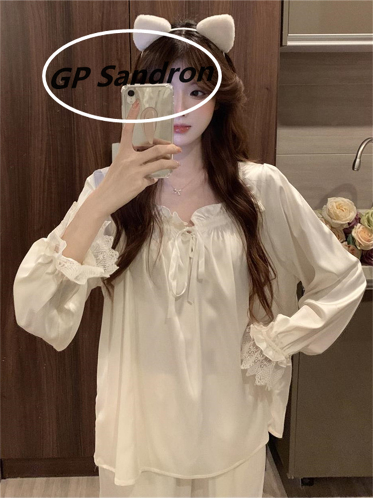 日本代购GP睡衣女宫廷家居服套装