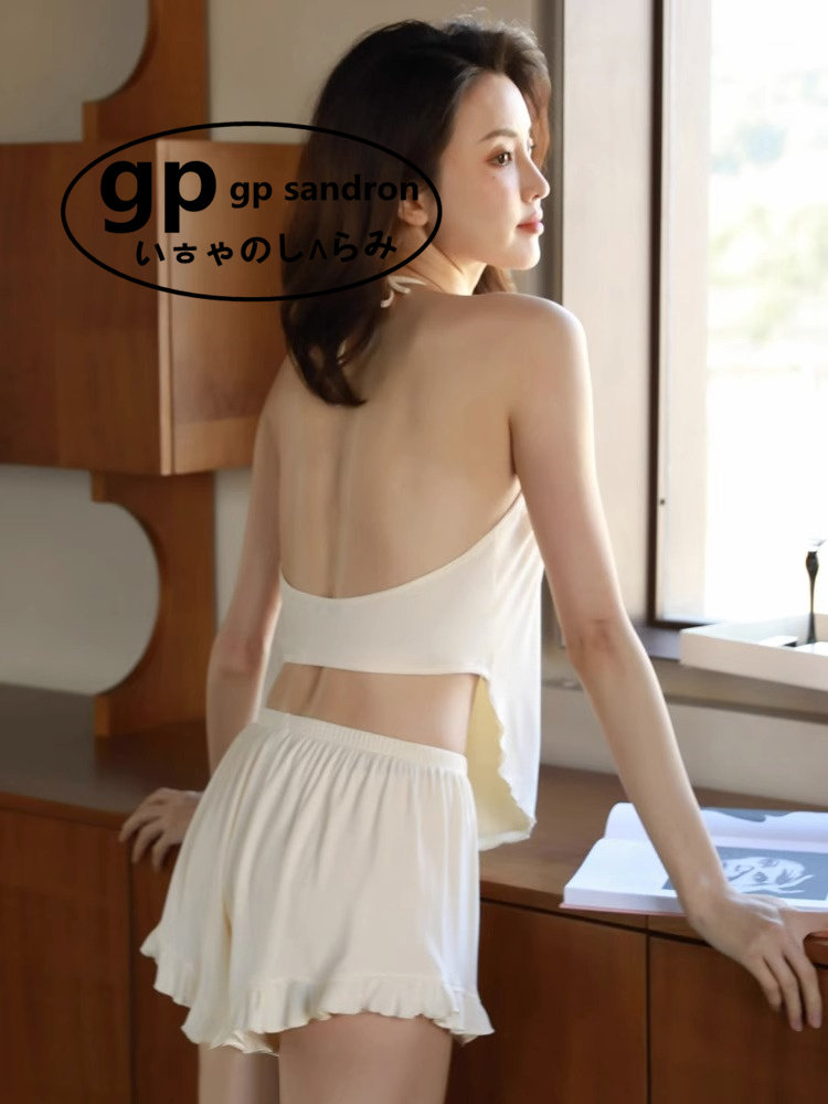 日本gp性感肚兜睡衣女吊带家居服