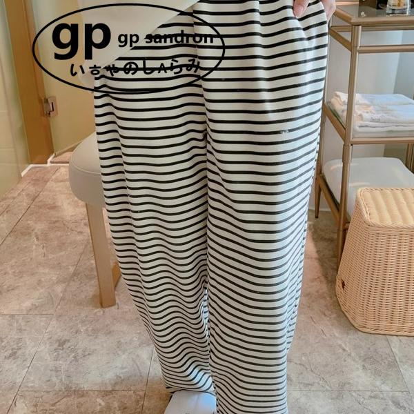 日本GP大码睡裤女秋冬季德绒保暖
