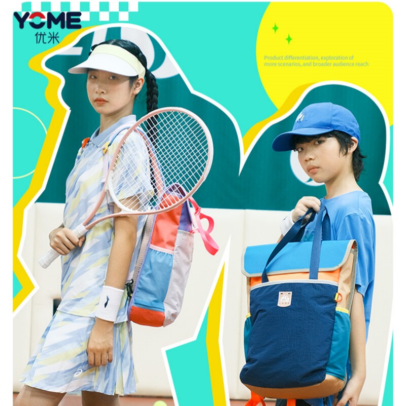 YOME学生手提补习袋拎书袋帆布手提包初中生大容量美术袋小学生2026新款补课包女孩儿童美术包男孩防水补课袋