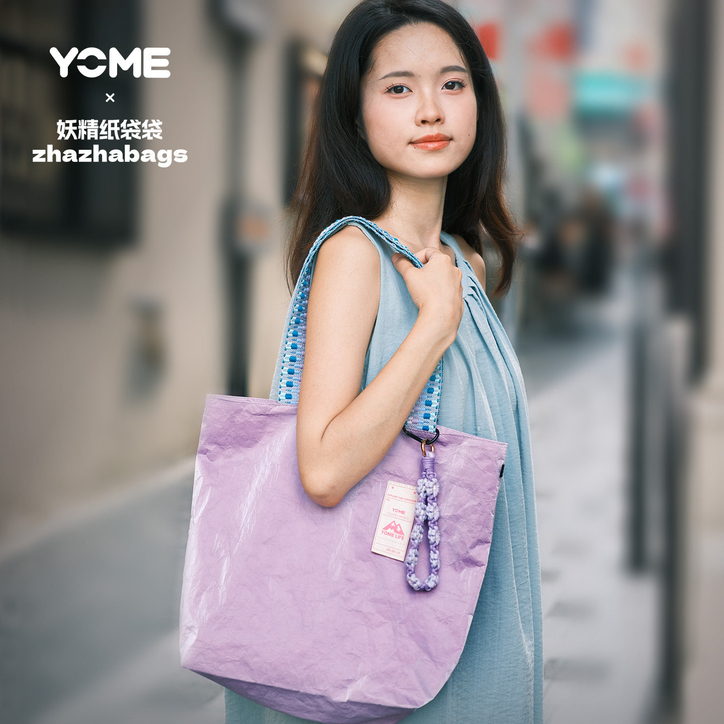 YOME韩国单肩包托特包百搭通勤斜挎手提包春夏轻便包女款2026新款