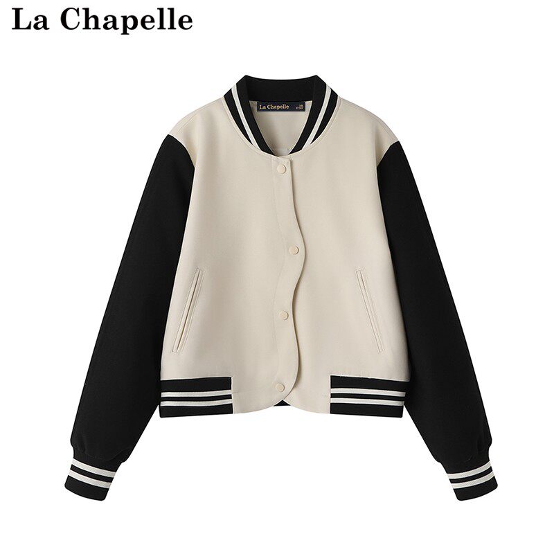 拉夏贝尔/La Chapelle秋季2023款棒球服女设计感撞色短款夹克外套属于什么档次？