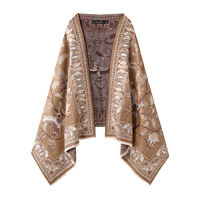 La Chapelle /La Chapelle Chinese Style New Chinese-style knitted shawl Women's Ethnic Style knitted Cashmere Imitation scarf thumbnail 2