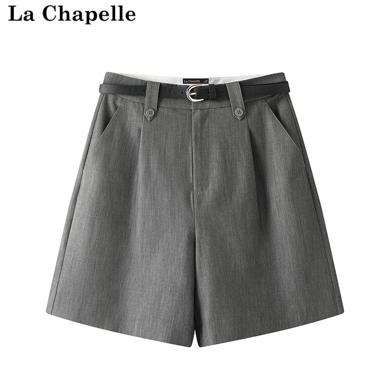 拉夏贝尔/La Chapelle夏装新款垂感个性显瘦短裤休闲高腰五分中裤怎么样,好用不?