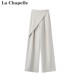 高级感垂感直筒休闲裤 Chapelle不规则西装 春夏季 女 裤 拉夏贝尔
