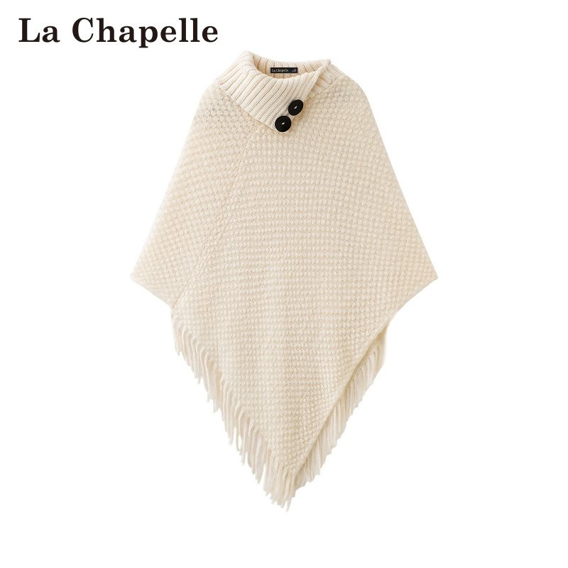 拉夏贝尔/La Chapelle春季新款韩式套头高级感斗篷式流苏保暖围巾,服饰配件/皮带/帽子/围巾,围巾/丝巾/披肩,淘宝优惠券,粉丝福利购,淘宝优惠卷