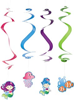 Mermaid Party Dangling Swirls - Party Decorations & Hanging在類目 家庭/個人清潔工具, 個人洗護清潔用具, 其他焗油用品中 - 來自Buy2taobao.com提供專業的淘寶代購服務