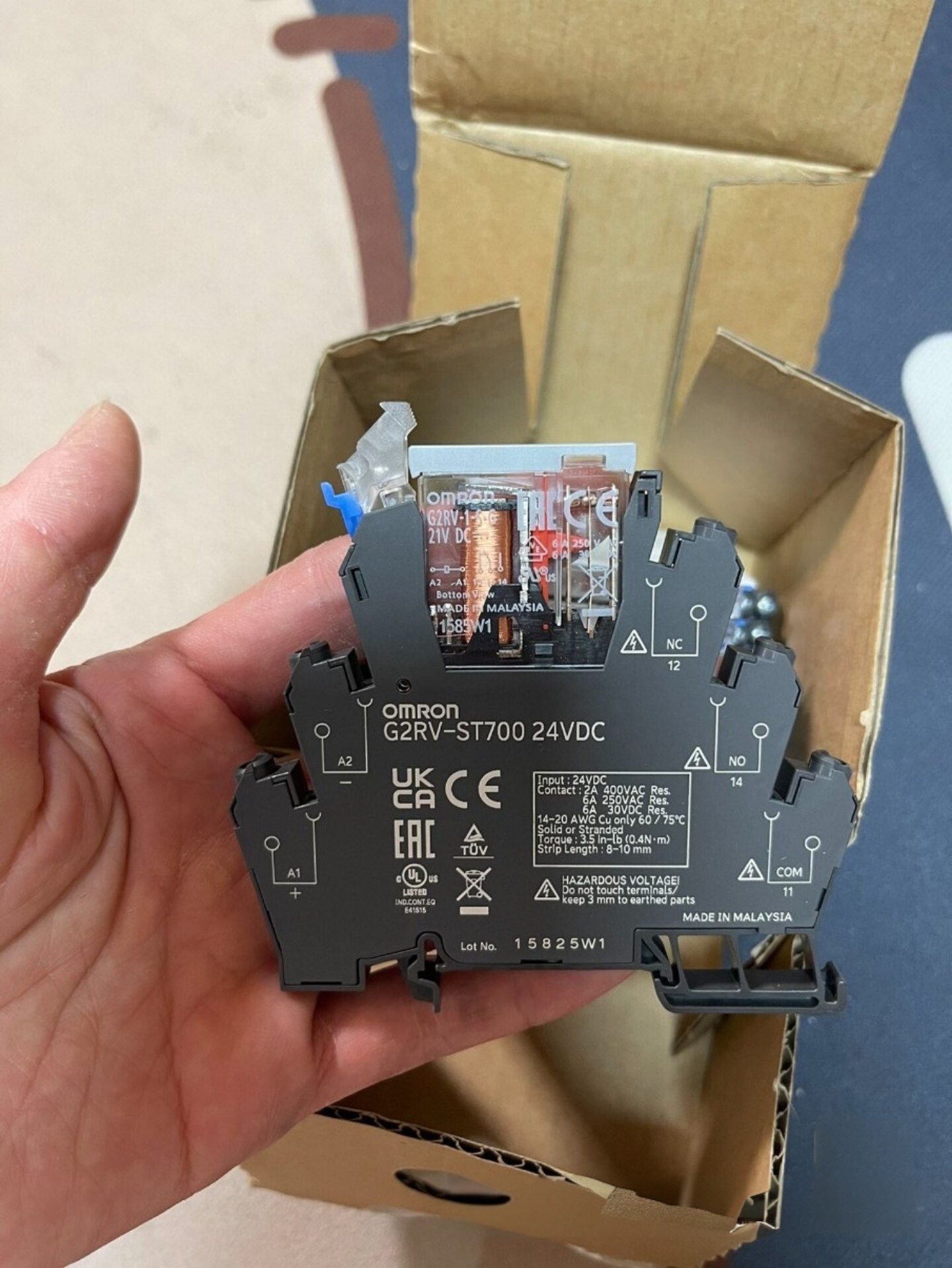 欧姆龙现货 G2RV-ST700 DC24V G2RV-1-S-G继电器套装